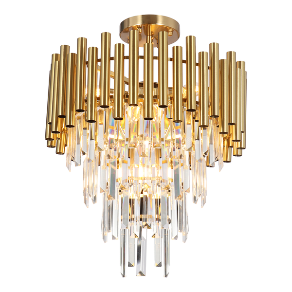 ml8806a.png Milagro ML8806 Кристален Плафон MADISON GOLD 9xE14