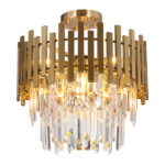 Milagro ML8810 Кристален Плафон ASPEN GOLD 6xE14