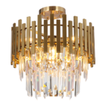 Milagro ML8810 Кристален Плафон ASPEN GOLD 6xE14