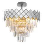 Milagro ML8888 Кристален Плафон CARISMA CHROME 9xE14