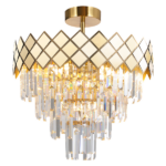 Milagro ML8891 Кристален Плафон CARISMA GOLD 9xE14