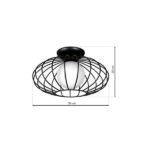Milagro MLP4425 Плафон KRONOS BLACK 1xE14