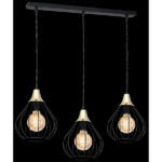 Milagro MLP4795 Висяща лампа KANE BLACK 3xE27