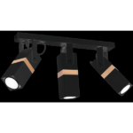 Milagro MLP5402 Спот VIDAR BLACK 3xGU10