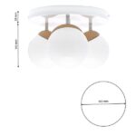 Milagro MLP5429 Плафон SFERA WOOD 3xE14