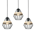 Milagro MLP5525 Висяща лампа CLIFF BLACK 3xE27