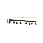 Milagro MLP6127 Плафон JOKER BLACK/GOLD 8xGU10
