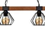 Milagro MLP6192 Висяща лампа ULF BLACK/WOOD 2xE27