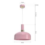 Milagro MLP6199 Висяща лампа MALMO PINK 1xE27