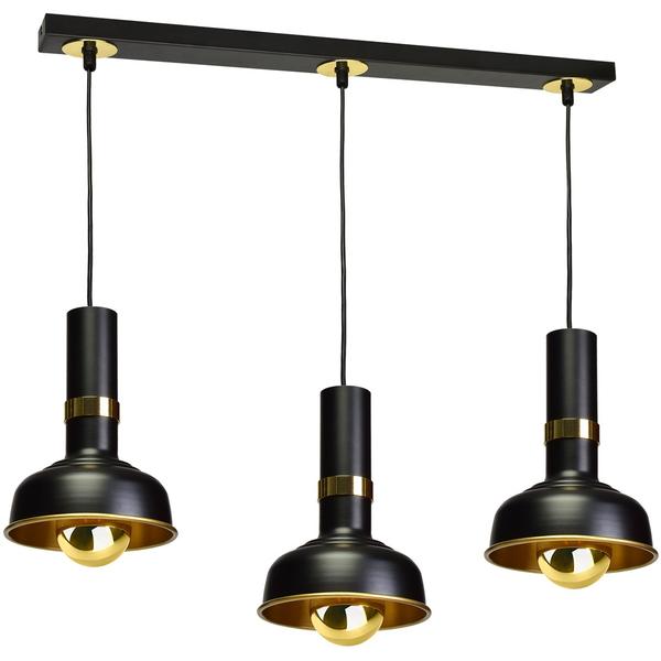 mlp6210a.jpg Milagro MLP6210 Висяща лампа MARGO BLACK/GOLD 3xE27