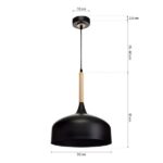 Milagro MLP6218 Висяща лампа TAYLOR BLACK 1xE27 60W