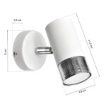 Milagro MLP6225 DANI WHITE/CHROME аплик 1xGU10