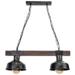 Milagro MLP6242 Висяща лампа FARO BLACK/WOOD 2xE27