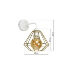 Milagro MLP6265 LUPO WHITE/GOLD аплик 1xE27