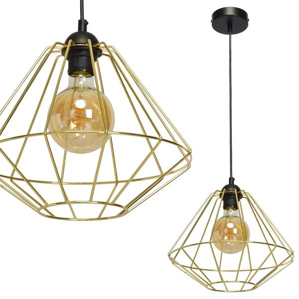 mlp6270a.jpg Milagro MLP6270 Висяща лампа LUPO BLACK/GOLD 1xE27