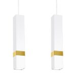 Milagro MLP6276 Висяща лампа VIDAR WHITE/GOLD 3xGU10
