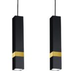 Milagro MLP6280 Висяща лампа VIDAR BLACK/GOLD 3xGU10