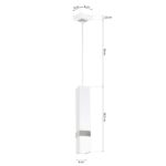Milagro MLP6283 Висяща лампа VIDAR WHITE/CHROME 1xGU10