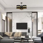Milagro MLP6321 PALMIRA BLACK / GOLD Плафониера 3xE27