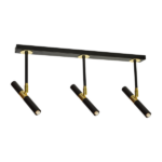 Milagro MLP6335 MONZA BLACK/GOLD Плафониера 3xG9