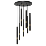 Milagro MLP6385 Lampa wisząca MONZA BLACK/GOLD 7xG9 8W