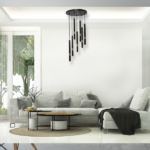 Milagro MLP6385 Lampa wisząca MONZA BLACK/GOLD 7xG9 8W