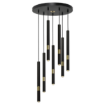 Milagro MLP6385 Lampa wisząca MONZA BLACK/GOLD 7xG9 8W