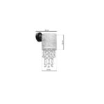 Milagro MLP6433 ALMERIA SILVER/BLACK аплик 1xE27