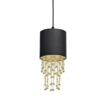 Milagro MLP6439 Висяща лампа ALMERIA BLACK/GOLD 1xE27