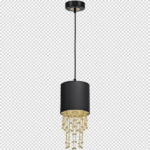 Milagro MLP6439 Висяща лампа ALMERIA BLACK/GOLD 1xE27