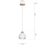 Milagro MLP6440 Висяща лампа DAMA WHITE 1xE27