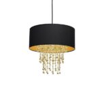 Milagro MLP6441 Висяща лампа ALMERIA BLACK/GOLD 1xE27