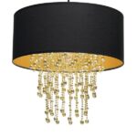 Milagro MLP6441 Висяща лампа ALMERIA BLACK/GOLD 1xE27