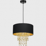 Milagro MLP6441 Висяща лампа ALMERIA BLACK/GOLD 1xE27