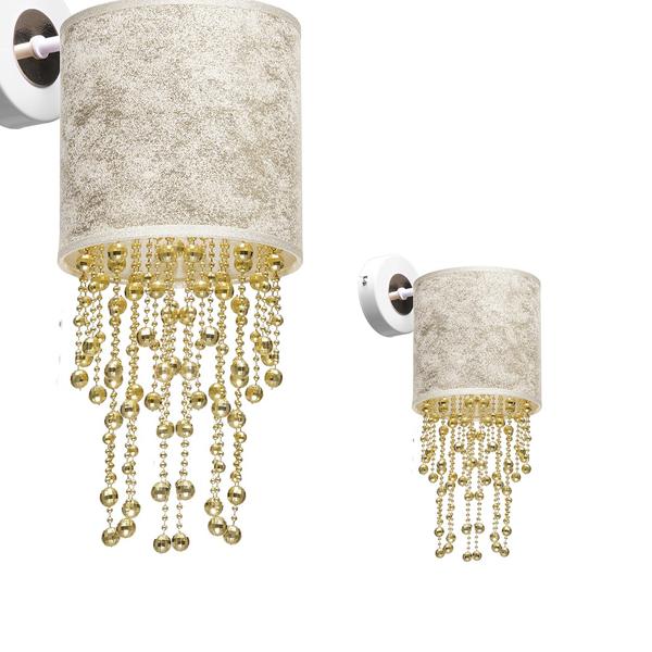 mlp6443a.jpg Milagro MLP6443 ALMERIA WHITE/GOLD аплик 1xE27