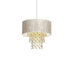 Milagro MLP6446 Висяща лампа ALMERIA WHITE/GOLD 1xE27