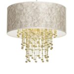 Milagro MLP6446 Висяща лампа ALMERIA WHITE/GOLD 1xE27