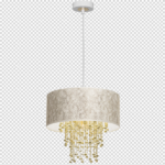 Milagro MLP6446 Висяща лампа ALMERIA WHITE/GOLD 1xE27