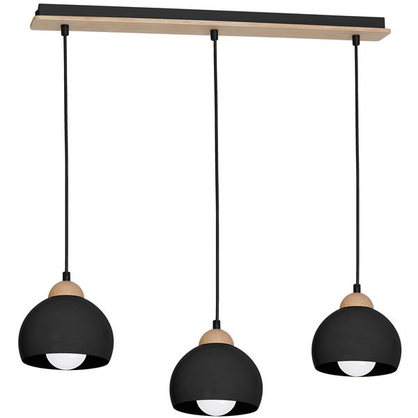 mlp6550a.jpg Milagro MLP6550 Висяща лампа DAMA BLACK 3xE27