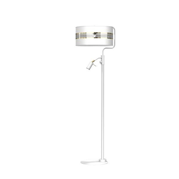 mlp7355a.jpg Milagro MLP7355 ULTIMO WHITE Подова лампа 1xE27 + 1xmini GU10