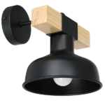 Milagro MLP7455 FARO BLACK/НАТУРАЛНО ДЪРВО Аплик 1xE27 60W