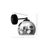 Milagro MLP7466 TORO BLACK / CHROME аплик 1xE27