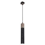 Milagro MLP7469 Висяща лампа SOLO SAWN BLACK / ПАТИНИРАНО ДЪРВО 1x мини GU10