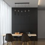 Milagro MLP7471 Висяща лампа SOLO SAWN BLACK / ПАТИНИРАНО ДЪРВО 5x mini GU10