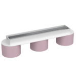 Milagro MLP7555 Плафон DIXIE Pink/White 3xGX53