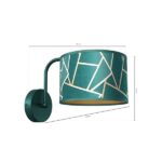 Milagro MLP7572 ZIGGY GREEN Gold/Бутилка зелена лампа 1xE27