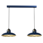 Milagro MLP7715 Висяща лампа FELIX NAVY BLUE/GOLD 2xE27