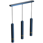 Milagro MLP7726 Висяща лампа JOKER NAVY BLUE/GOLD 3xGU10