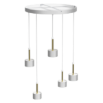 Milagro MLP7757 Висяща лампа ARENA WHITE/GOLD 5xGX53