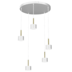 Milagro MLP7757 Висяща лампа ARENA WHITE/GOLD 5xGX53